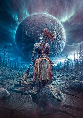 Knight on Horseback with Axe