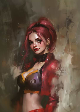 Red-haired Woman Portrait