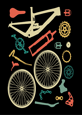 Exploded View of a Bicycle