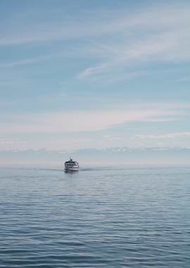 Ferry on Calm Water