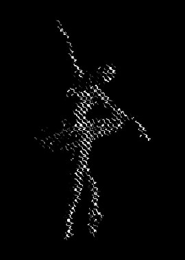 Abstract Ballerina Silhouette