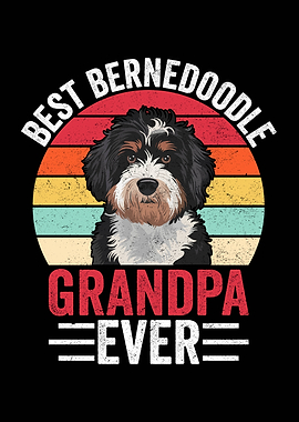 Best Bernedoodle Grandpa Ever