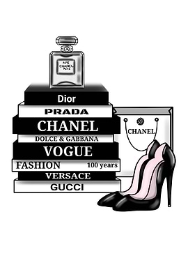 Fashion books and high heels