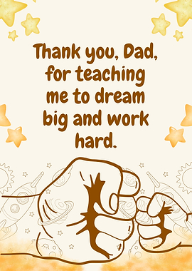 Thank You Dad Poster
