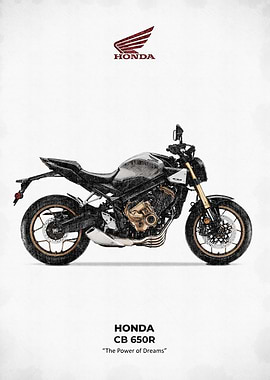 Honda CB 650R Motorcycle Art