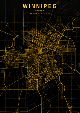 Winnipeg Golden City Map