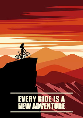 Cycling Adventure at Sunset