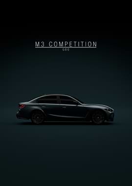 M3 Competition G80 - Green Background