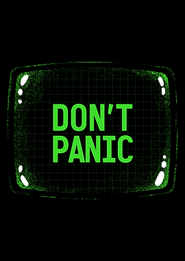Don't Panic Retro Monitor