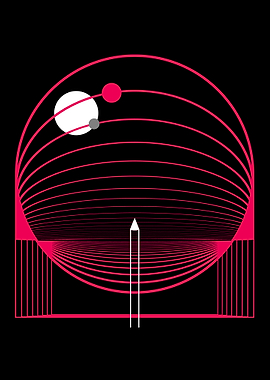 Abstract Geometric Space Art