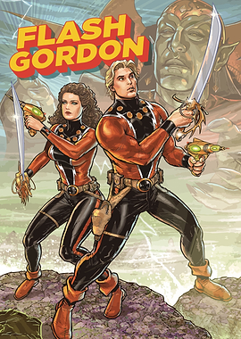 Flash Gordon Comic Book Cover Art