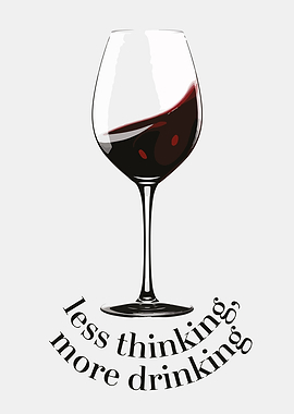 Wine Glass with Text