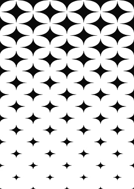 Black and White Geometric Pattern