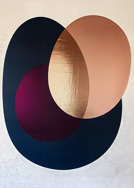 Abstract Overlapping Circles Art