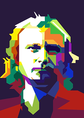 Phil Collins Musician Colorful Pop Art
