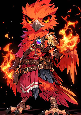 Fiery Phoenix Warrior