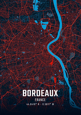 Bordeaux City Map