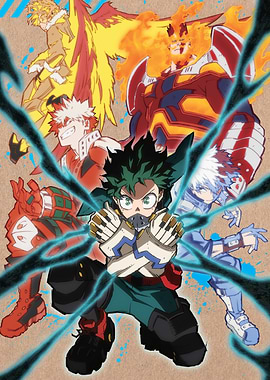 MHA Season 5 Heroes in action