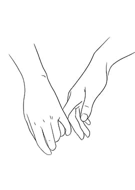 Pinky Promise Minimalist Line Art