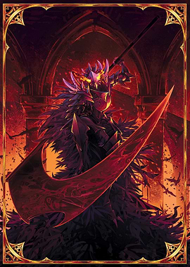 Dark Knight with Scythe Illustration