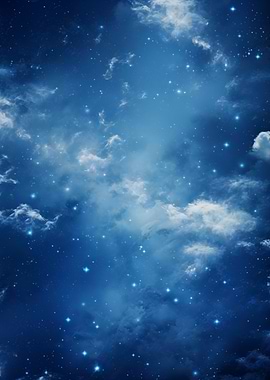 Starry Night Sky Clouds