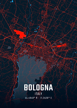 Bologna City Map