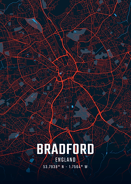 Bradford City Map