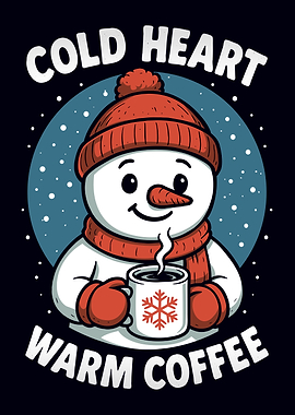 Cold Heart Warm Coffee Snowman
