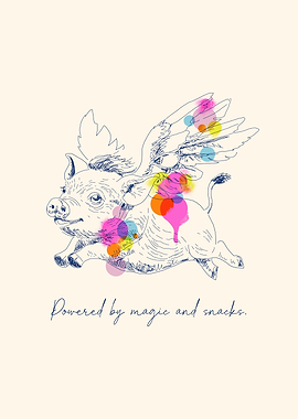 Flying Pig Powered by Magic