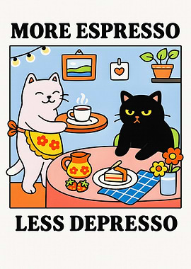 More Espresso Less Depresso Cats