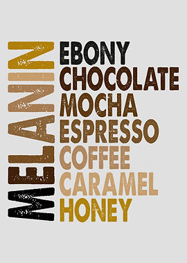 Melanin Shades Text Art
