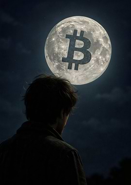 Bitcoin to the Moon Meme