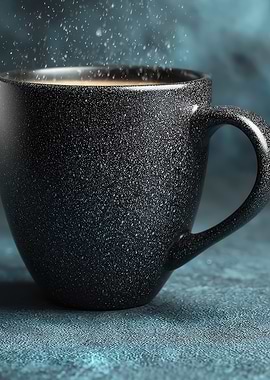 Speckled Mug with Falling Sugar