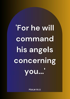 Psalm 91:11 Inspirational Quote