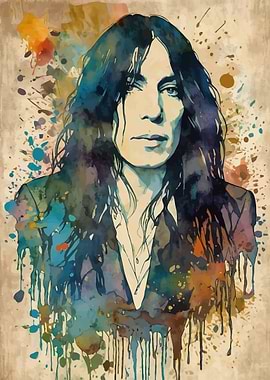 Watercolor Portrait of Patti Smith