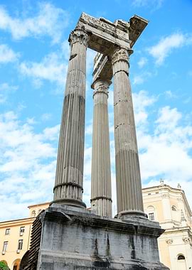 Ancient Roman Temple Ruins