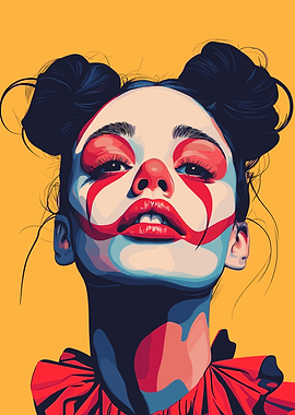 Clown Makeup Portrait