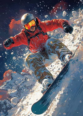 Snowboarder Action