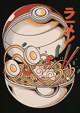 Pokemon Ramen Bowl Fusion Art