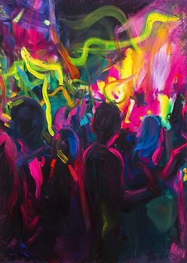 Vibrant Nightclub Scene