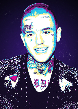 Lil Peep Pop Art Portrait
