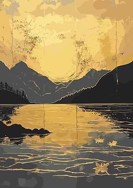 Golden Lake Landscape