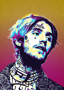 Lil Peep Portrait Pop Art