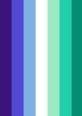 Gay Pride Flag Color Palette