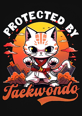 Protected by Taekwondo Cat