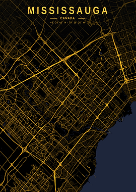 Mississauga Golden City Map