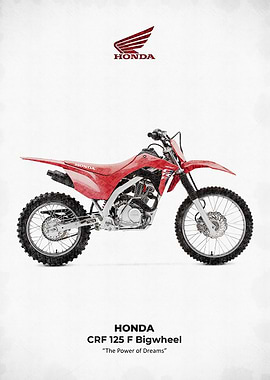 Honda CRF 125 F Bigwheel Illustration