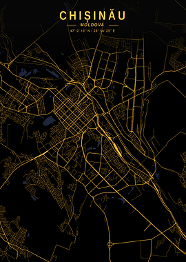 Chisinau Golden City Map