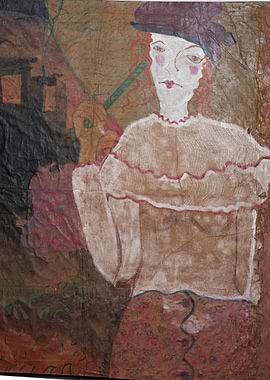 Abstract Portrait Painting of a Woman