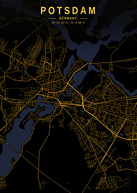 Potsdam Golden City Map